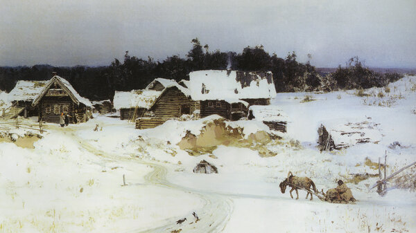 Зима. Имоченцы. Василий Дмитриевич Поленов, 1880