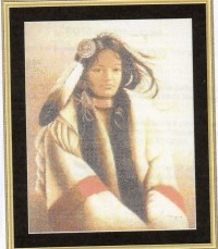 Индейцы (Вышивка крестом, Подборка)