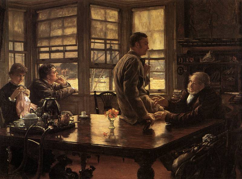 The Prodigal Son The Departure, Автор: Tissot, Jacques Joseph (Жак Джозеф Tissot)Tissot, Jacques Joseph (Живопись на Gallerix.ru)