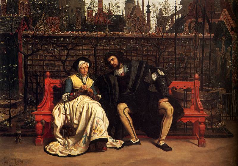 Faust and Marguerite in the Garden, Автор: Tissot, Jacques Joseph (Жак Джозеф Tissot)Tissot, Jacques Joseph (Живопись на Gallerix.ru)
