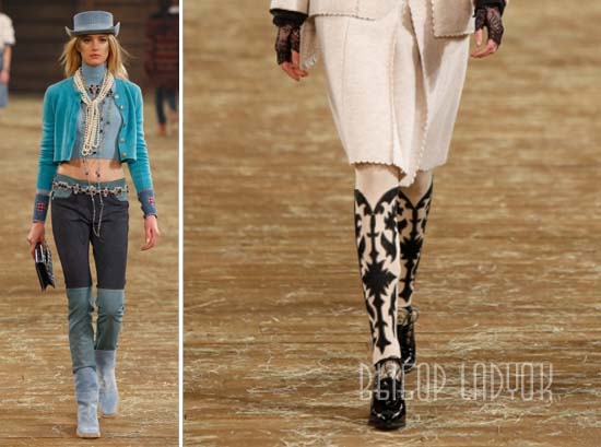 Модные сапоги осень-зима 2014-2015, фото Chanel