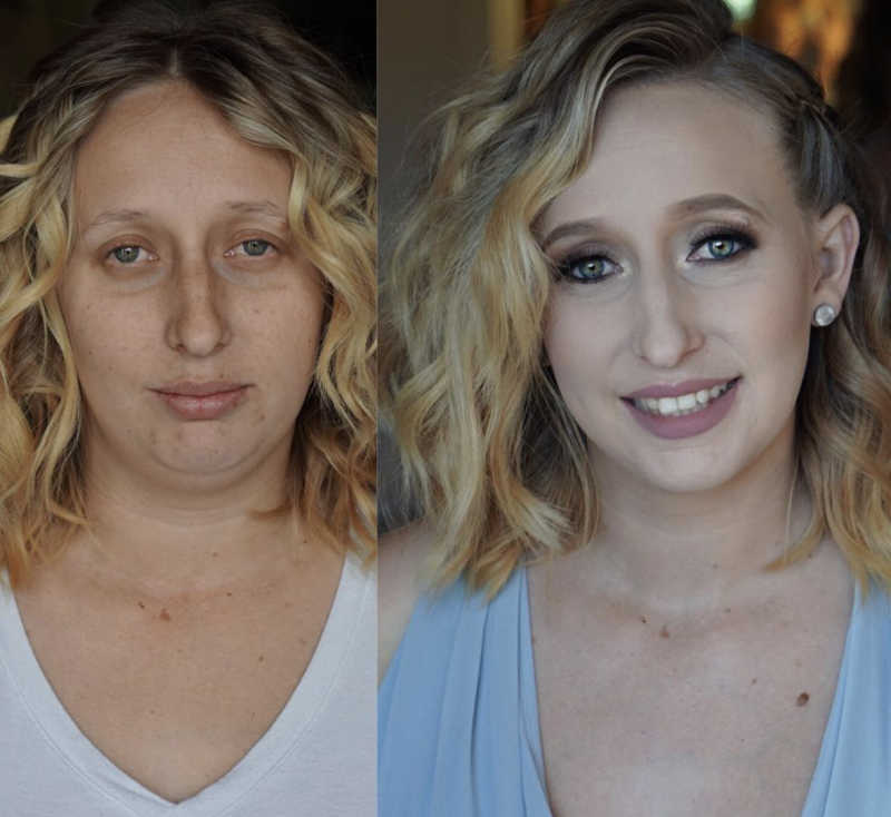 16 преображений после макияжа, которым позавидуют даже пластические хирурги девушки, до и после, красота, лицо, макияж, преображение