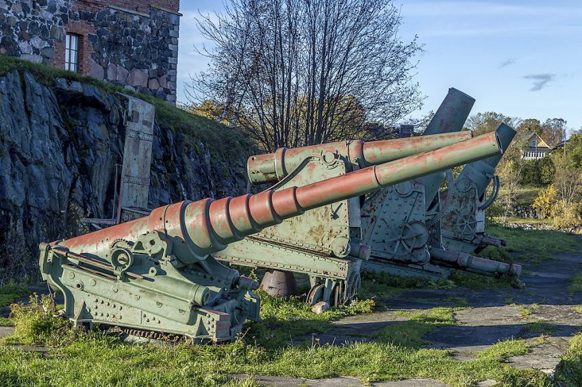 оружие, пушка, Финляндия, остров