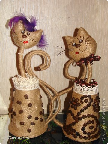 Мастер-класс по изготовлению картины из кофе своими руками – милый кот-Шалун