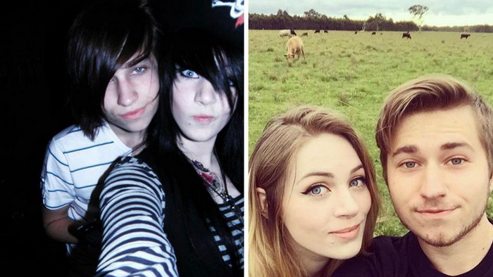 До и после: Семь правдивых фотографий о том, как взрослеют Эмо