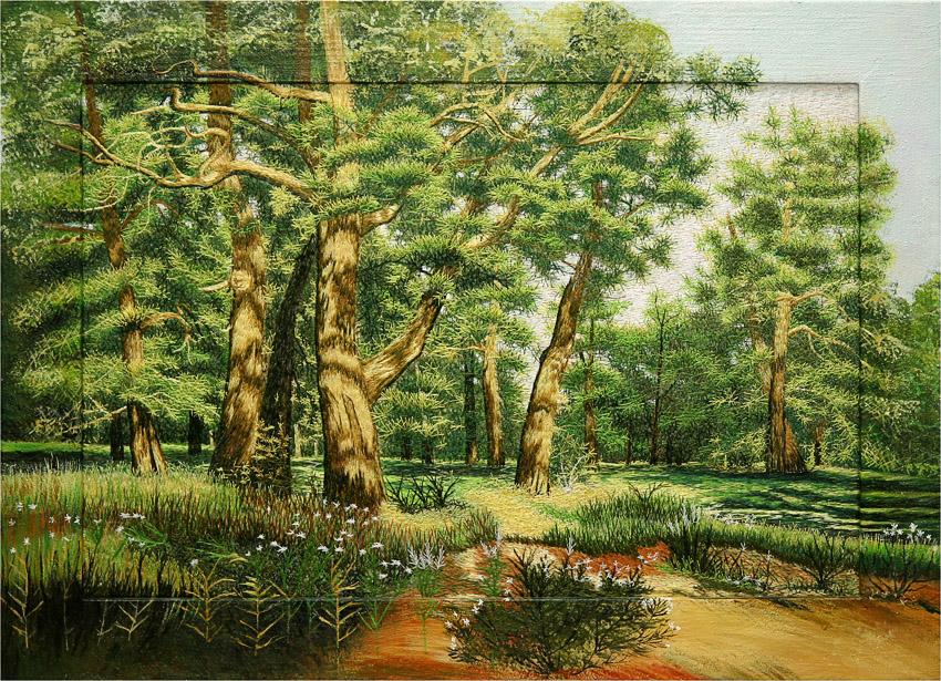 Картины, вышитые шелком