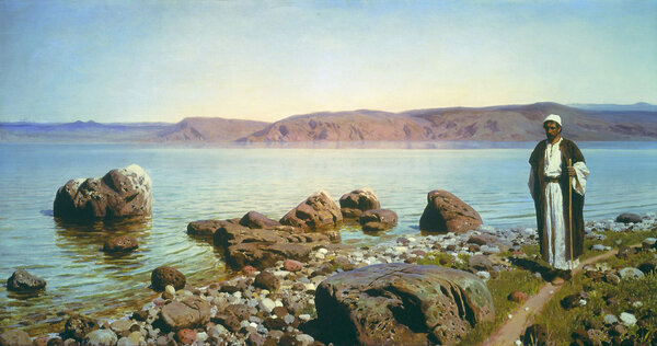 На Тивериадском (Генисаретском) озере. Василий Дмитриевич Поленов, 1888