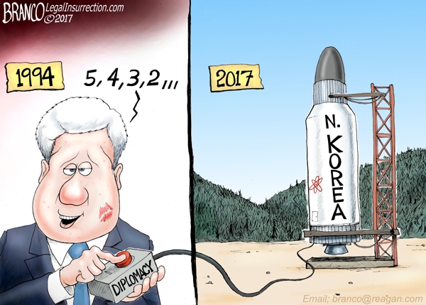 Угроза ядерной войны между КНДР и США в карикатуре Угроза ядерной войны между КНДР и США в карикатуре