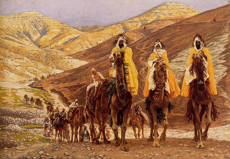 Tissot Journey of the Magi, Автор: Tissot, Jacques Joseph (Жак Джозеф Tissot)Tissot, Jacques Joseph (Живопись на Gallerix.ru)