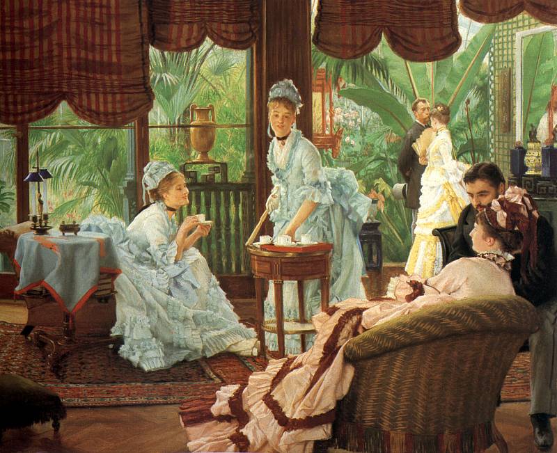 In the Conservatory, Автор: Tissot, Jacques Joseph (Жак Джозеф Tissot)Tissot, Jacques Joseph (Живопись на Gallerix.ru)