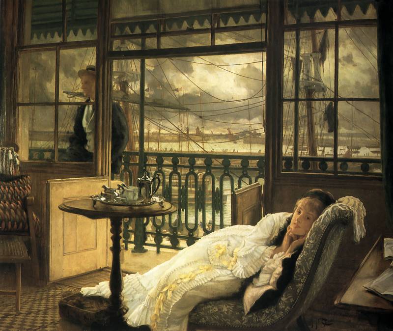 A Passing Storm, Автор: Tissot, Jacques Joseph (Жак Джозеф Tissot)Tissot, Jacques Joseph (Живопись на Gallerix.ru)