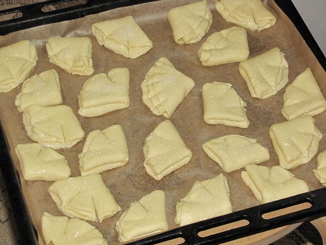 Гусиные лапки печенье из творога пошаговый рецепт с Гусиные лапки печенье из творога пошаговый рецепт с