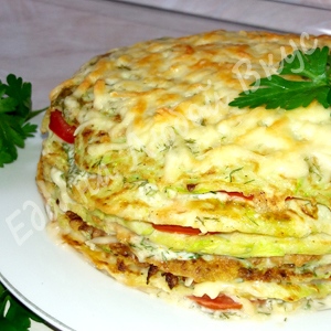 Фото к рецепту: Кабачковый торт с помидорами и сыром. Сочный и вкусный, попросят добавки! Фото к рецепту: Кабачковый торт с помидорами и сыром. Сочный и вкусный, попросят добавки!