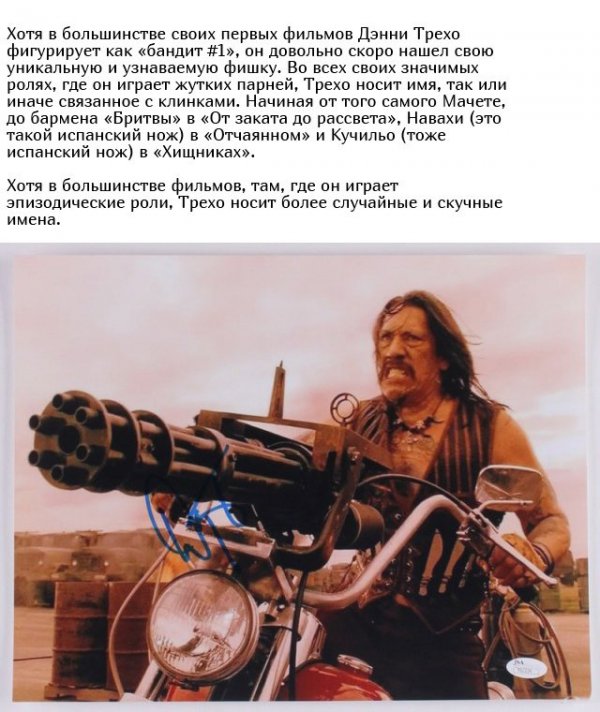Интересные факты из жизни актера Дэнни Трехо Интересные факты из жизни актера Дэнни Трехо