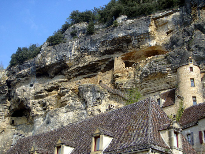 Деревня La Roque Gageac во Франции
