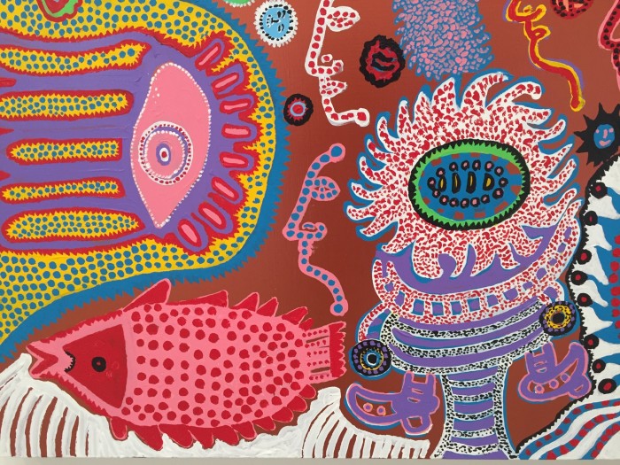 Подари мне любовь. Автор: Yayoi Kusama. 88-летняя художница пол жизни провела в сумасшедшем доме, а сейчас за её картины платят по 5 млн. долларов