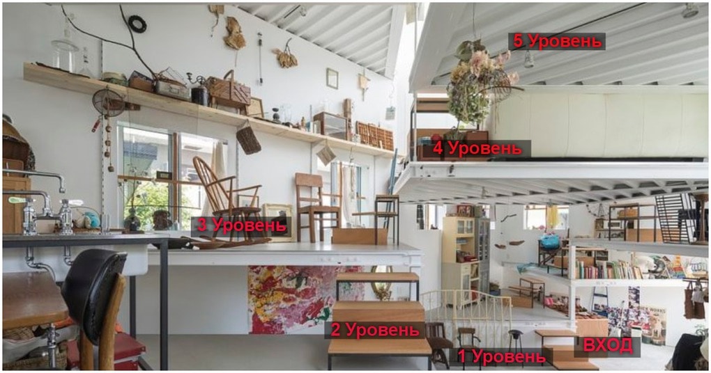 Многоуровневый дом, в котором видно всё сразу, в скромной стальной коробке