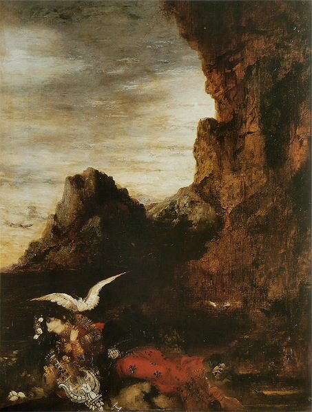 Г. Моро. "Смерть Сапфо". 1870