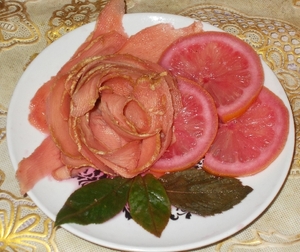 Фото к рецепту: Маринованный имбирь к мясу Фото к рецепту: Маринованный имбирь к мясу