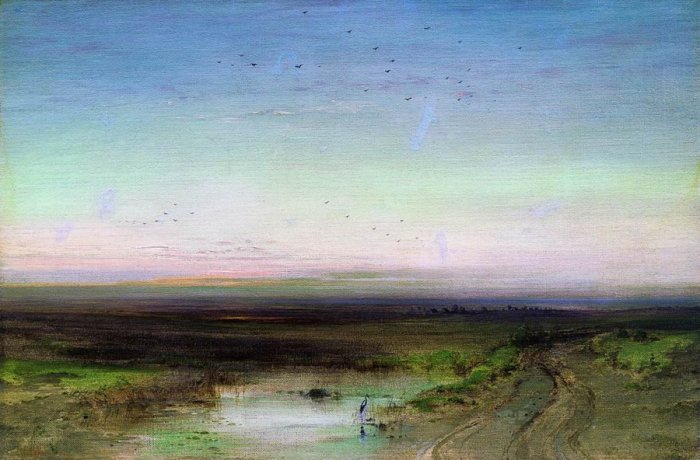 Алексей Саврасов, Закат, 1870-е Алексей Саврасов, Закат, 1870-е