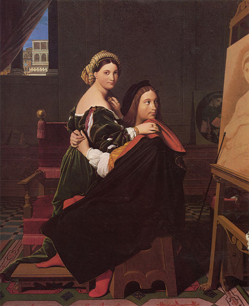 Файл:Jean auguste dominique ingres raphael and the fornarina.jpg