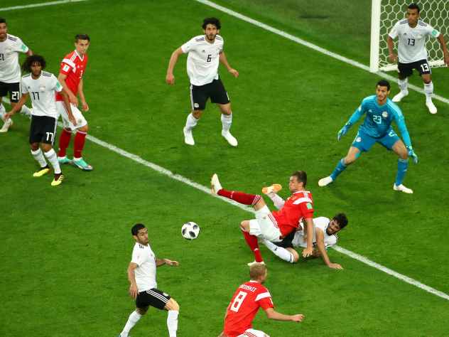 Россия победила Египет и впервые вышла в плей-офф чемпионата мира