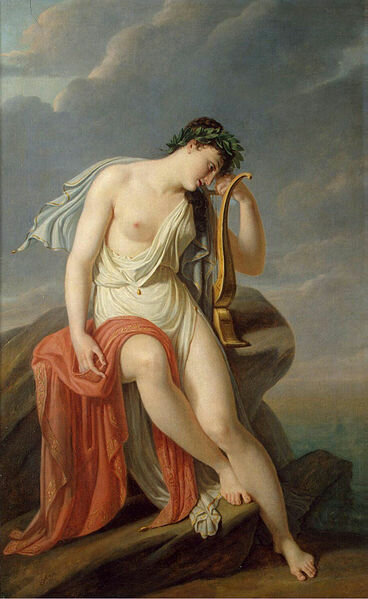 П.Н. Герен. "Сапфо на Левкадской скале", 1800-е