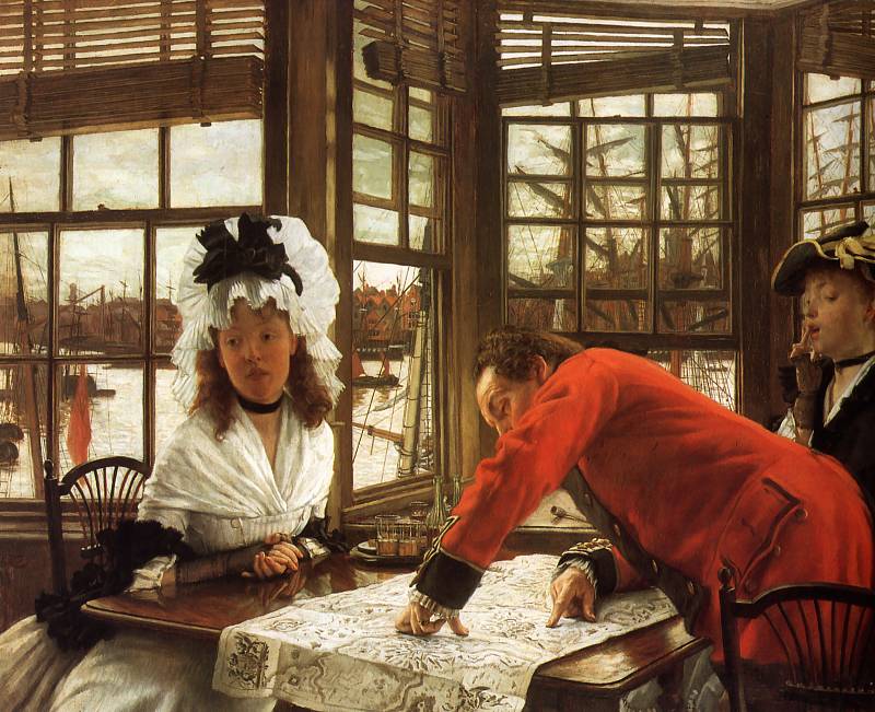 An Interesting Story, Автор: Tissot, Jacques Joseph (Жак Джозеф Tissot)Tissot, Jacques Joseph (Живопись на Gallerix.ru)