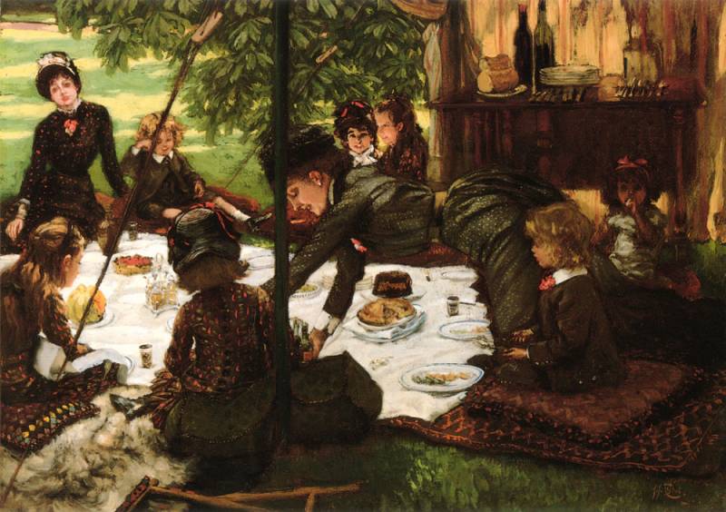 Childrens Party, Автор: Tissot, Jacques Joseph (Жак Джозеф Tissot)Tissot, Jacques Joseph (Живопись на Gallerix.ru)