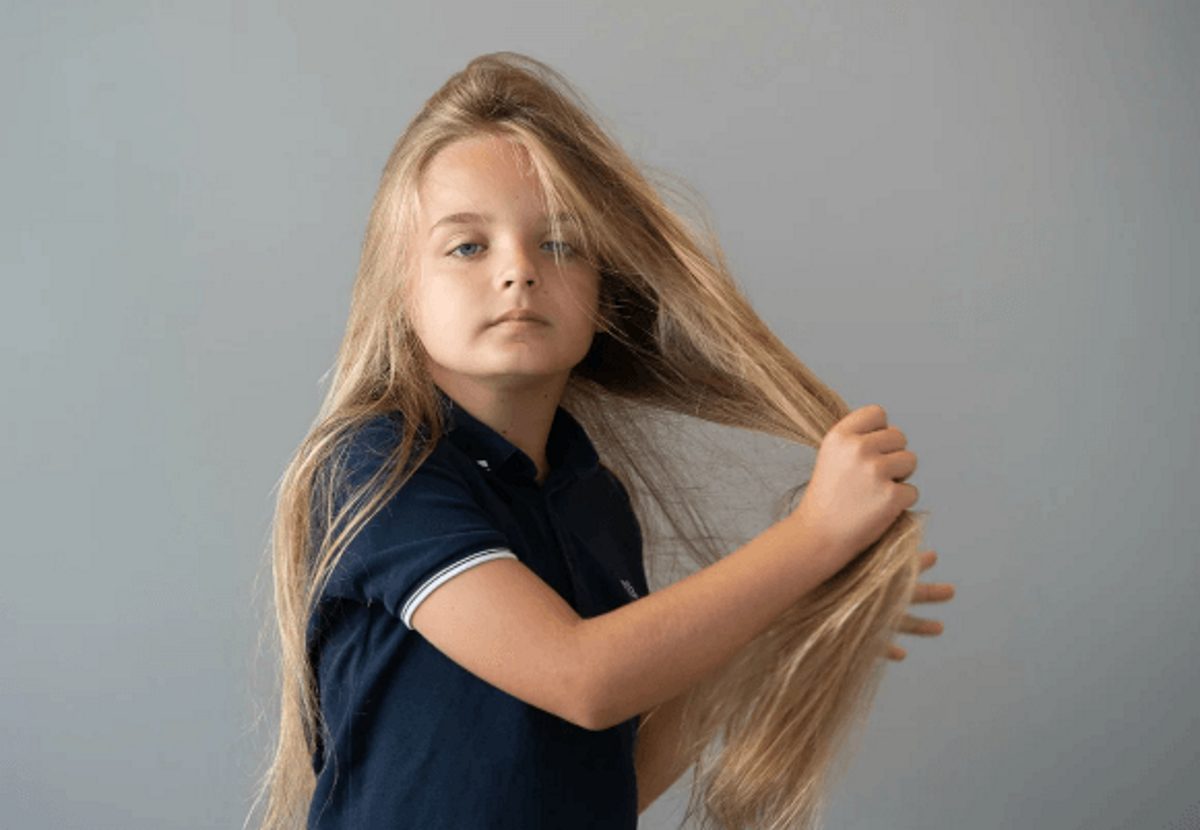 Длинные волосы у детей