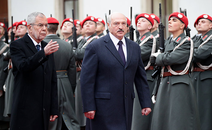 Александр Лукашенко во время визита в Вену, Австрия Александр Лукашенко во время визита в Вену, Австрия