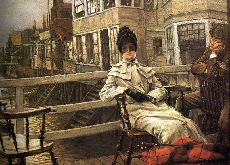 Waiting for the Ferry 2, Автор: Tissot, Jacques Joseph (Жак Джозеф Tissot)Tissot, Jacques Joseph (Живопись на Gallerix.ru)