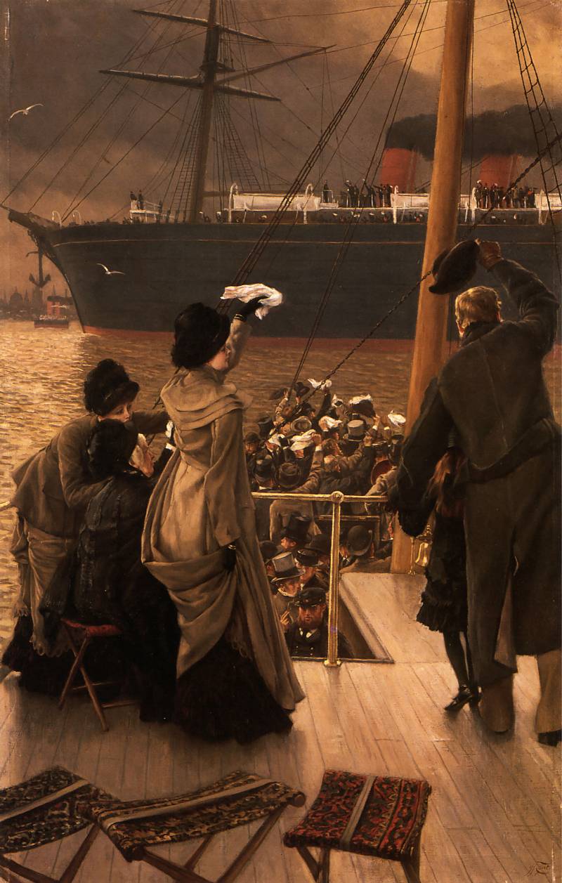 Goodbye on the Mersey, Автор: Tissot, Jacques Joseph (Жак Джозеф Tissot)Tissot, Jacques Joseph (Живопись на Gallerix.ru)