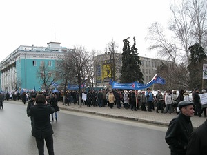 Шествие партии ВОЛЯ против НАТО в Ульяновске