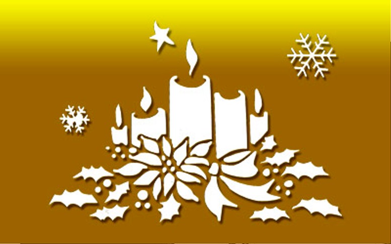 Украшаем дом к Новому году! Трафареты.