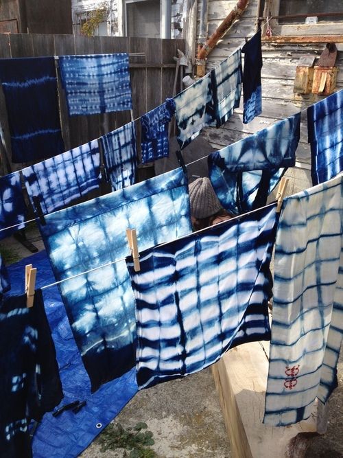 Shibori — метод крашения ткани Shibori — метод крашения ткани