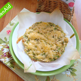 Кабачковая запеканка с зеленью и курицей