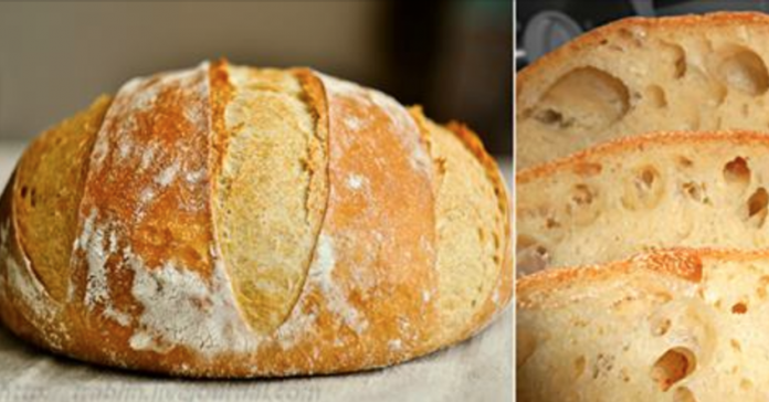 Домашний хлеб без замеса: рецепт прост как раз, два, три! Пышный, душистый, с хрустящей корочкой…