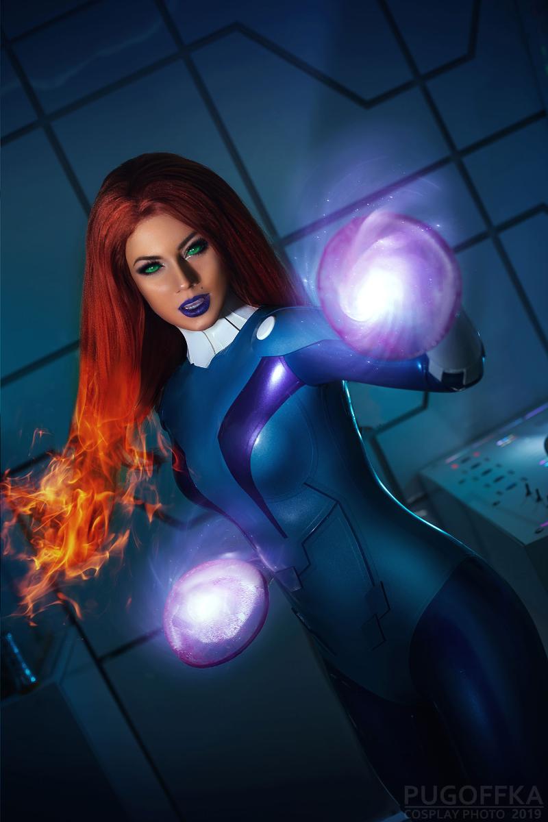 Superhero-Косплей: Талия аль Гул. Женщина-Кошка (Catwoman) и Звёздное Пламя (Starfire) в исполнении Ксении /Kamiko_Zero/ Бекназаровой