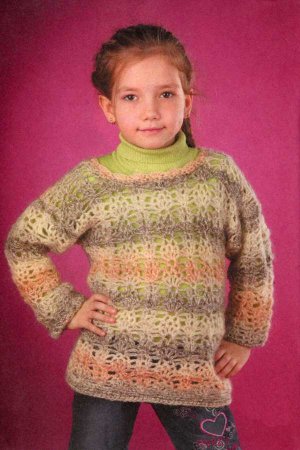 Ажурный Джемпер Для Девочки