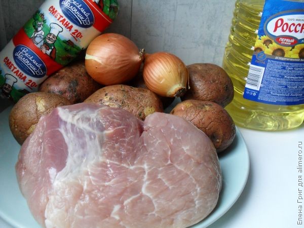 Свинина в горшочке с картофелем