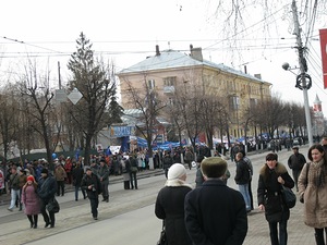 Шествие партии ВОЛЯ против НАТО в Ульяновске