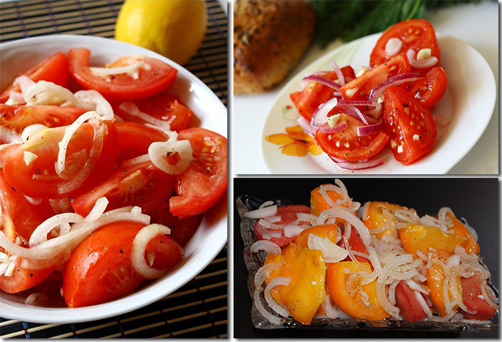 помидоры закусочный салатный вариант рецепт