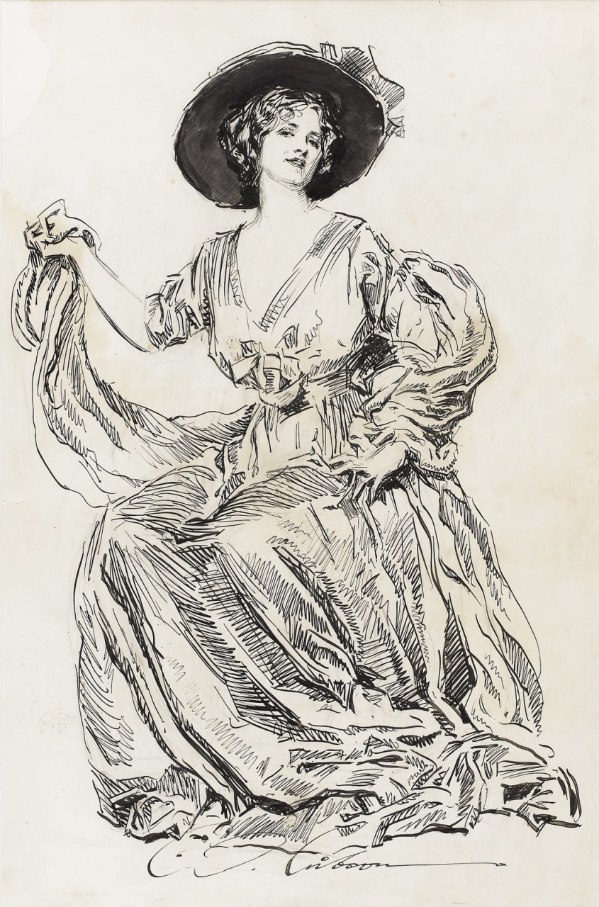 Чарльз Дана Гибсон (Charles Dana Gibson), 1867-1944 его картины