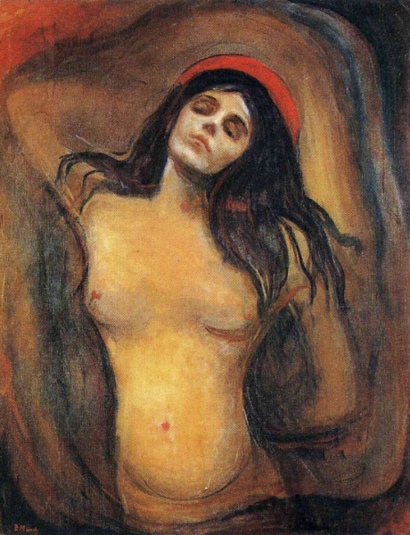 Э. Мунк, "Мадонна", 1894 (Дагни Юль)