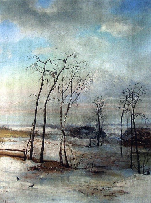 Алексей Саврасов, Повеяло весной, 1890-е Алексей Саврасов, Повеяло весной, 1890-е