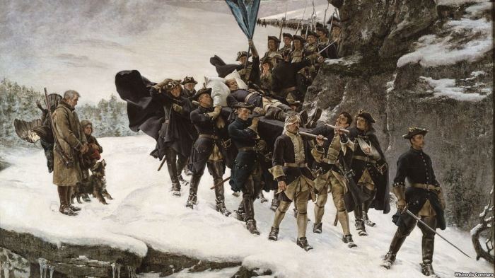 Отступление армии Карла XII. | Фото: Радио Свобода. «Генерал Мороз» против Наполеона: как холода не раз спасали Россию от захватчиков