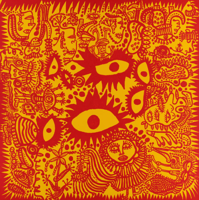 Поле чувств и счастья. Автор: Yayoi Kusama. 88-летняя художница пол жизни провела в сумасшедшем доме, а сейчас за её картины платят по 5 млн. долларов
