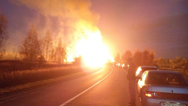 Рвануло в районе военной части: очевидец о разрыве газопровода под Москвой