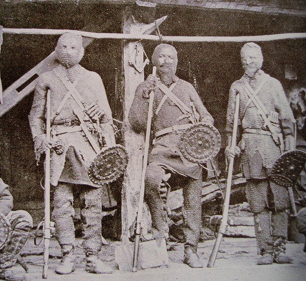 Туркменские солдаты. Фотография 1881 года